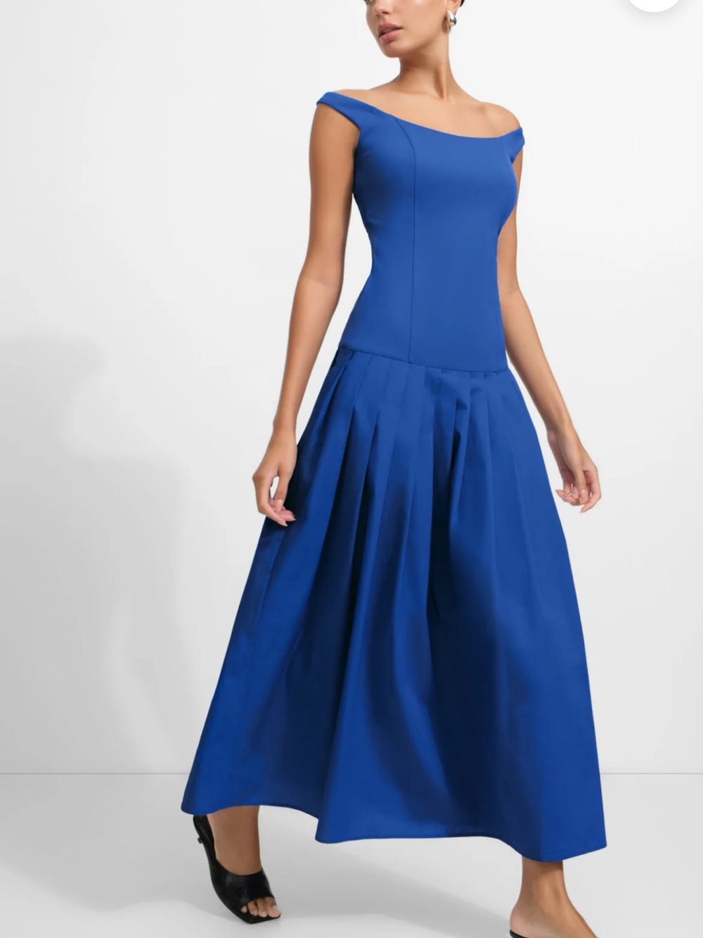 Marcella Selene Women's Midi Dress in Royal Blue